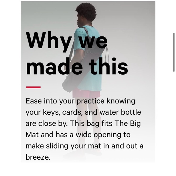 NEW Lululemon Adjustable Yoga Mat Bag - Picture 7 of 7